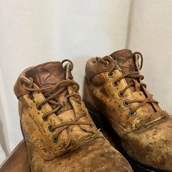 Twisted X Steel Toe EZ Rider Boots Leather Work Chore Barn Equestrian Riding 7 M - Picture 15 of 16